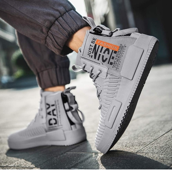 NEW High Top Stylish Running Athletic Sneakers - Picture 6 of 8